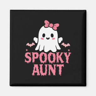 Tante Family Niedlich Pink White Ghost Boulevard H Magnet