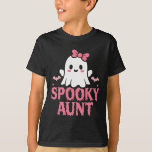 Tante Family Niedlich Pink White Ghost Boulevard H T-Shirt
