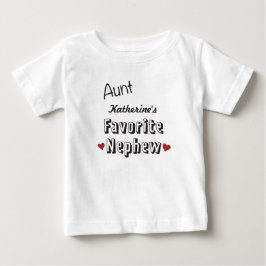 Tante Favorite Nephew Baby T-Shirt personalisiert