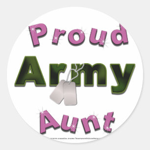 Tante fière Stickers d'armée