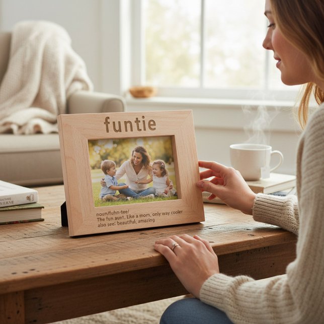 Tante Funny Definition Laser Etted Picture Frame Geätzte Rahmen (Von Creator hochgeladen)