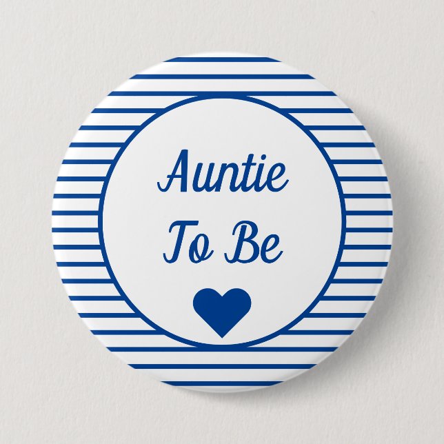 Tante für Babydusche Button (Vorderseite)