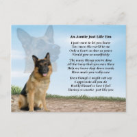 Tante Gedicht - Deutscher Schäferhund