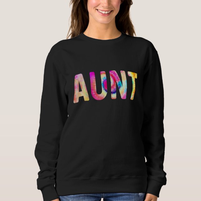 Tante-Gefärbte Krawatte Sweatshirt (Vorderseite)