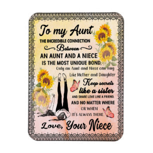 Tante Geschenke Brief an meine Tante Liebe aus N Magnet