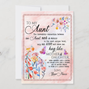Tante Geschenke   Brief an meine Tante Liebe von N Einladung