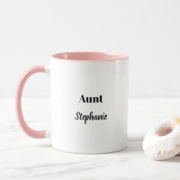 Tante Geschenke Individuelle Name Rosa Schwarz-wei