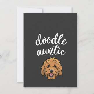 Tante Goldendoodle Damen Doodle Tante Süßer Hund Einladung