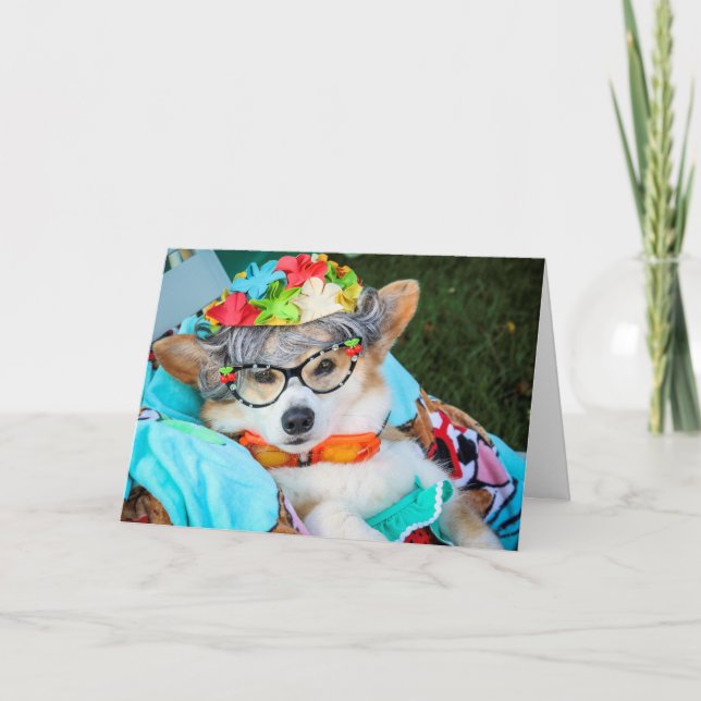 Tante Gussy Birthday Card Karte (Vorderseite)