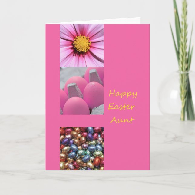 Tante Happy Oaster Feiertagskarte (Vorderseite)