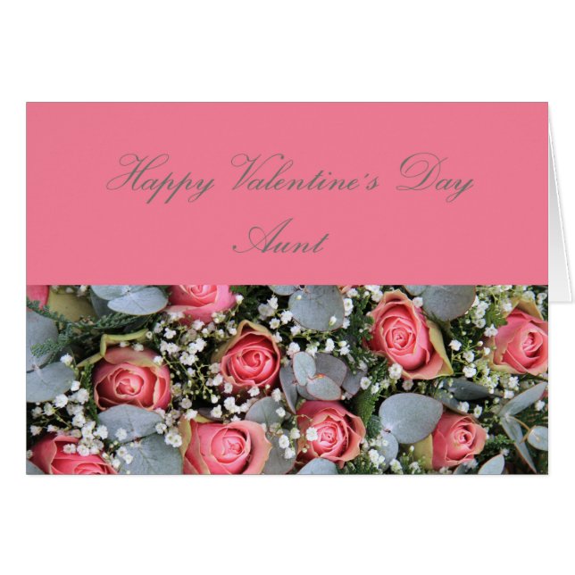 Tante Happy Valentine's Day Rose (Vorderseite (Horizontal))