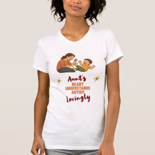 Tante Herz versteht Autismus liebevolles Shirt