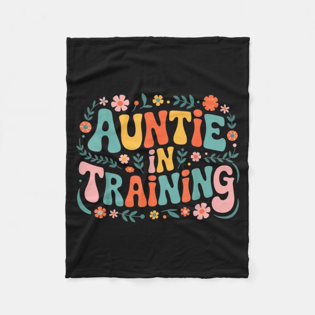 Tante in Ausbildung Tante-Shirt für Krankenhausarb Fleecedecke (Vorderseite)