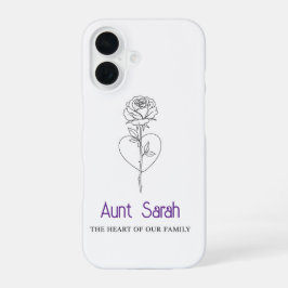 Tante iPhone Case - Das Herz unserer Familie iPhone 16 Hülle