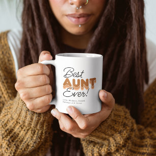 Tante Kaffee-Tasse 'Best Aunt Ever' in verbranntem Kaffeetasse