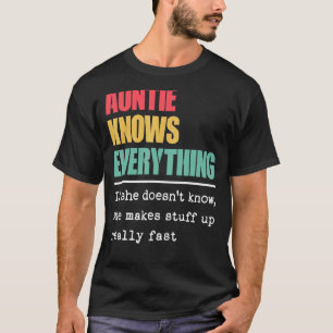 Tante kennt alles, was stolz auf die Bestste Tante T-Shirt