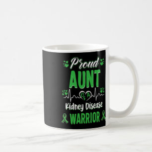Tante Kidney Disease Warrior Awareness Ribbon Gree Kaffeetasse