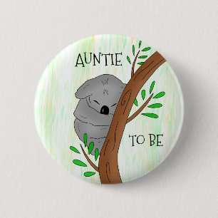 Tante Koala Babydusche Button