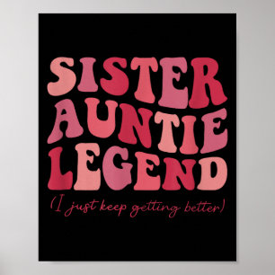 Tante Legende Groovy Lustige Coole Tanten Clu Poster