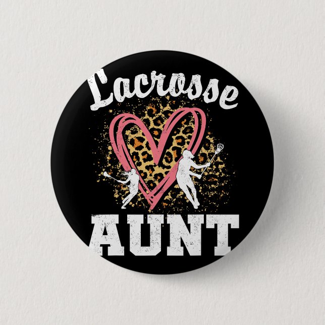 Tante Leopard Herzerreißfamilie Button (Vorderseite)