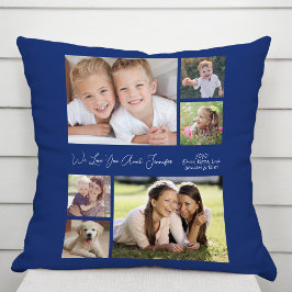 Tante Liebe You Blue Foto Kissen