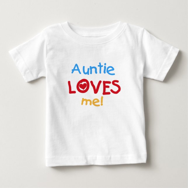 Tante Lieben Baby T-shirt (Vorderseite)