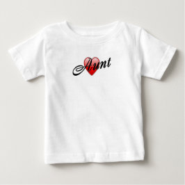Tante mit Herz-Grafik Baby T-shirt
