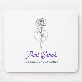 Tante Mouse Pad - Das Herz unserer Familie Mousepad