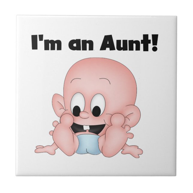 Tante New Nephew T - Shirt und Geschenke Fliese (Vorderseite)