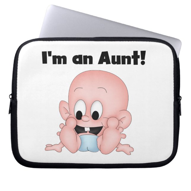 Tante New Nephew T - Shirt und Geschenke Laptopschutzhülle (Vorderseite)