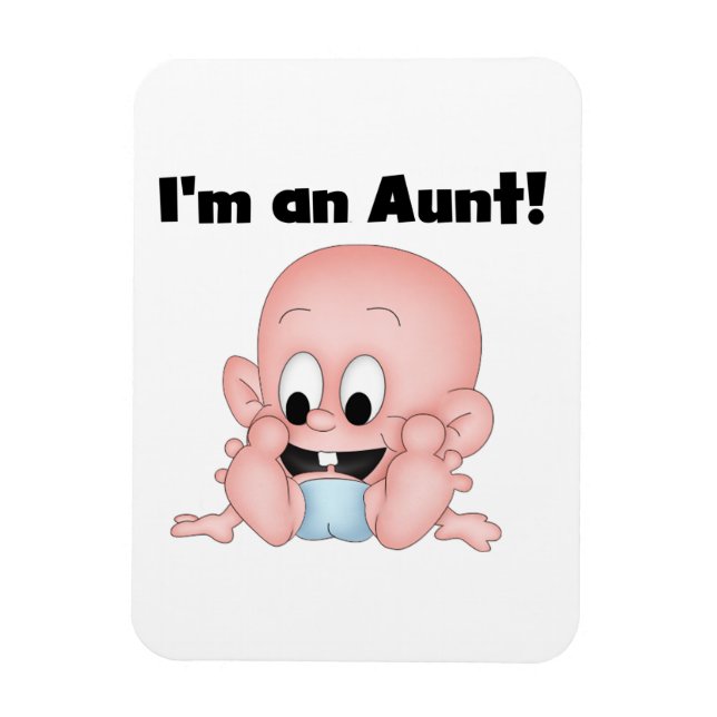 Tante New Nephew T - Shirt und Geschenke Magnet (Vertikal)