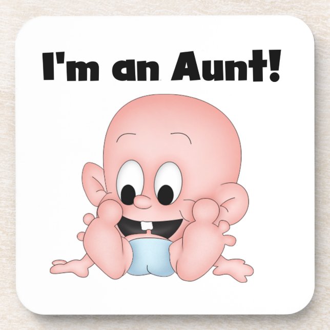 Tante New Nephew T - Shirt und Geschenke Untersetzer (Vorderseite)