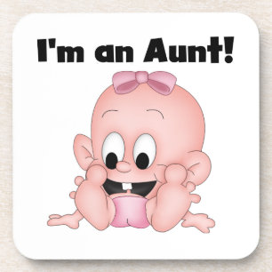Tante New Niece T - Shirt und Geschenke Getränkeuntersetzer