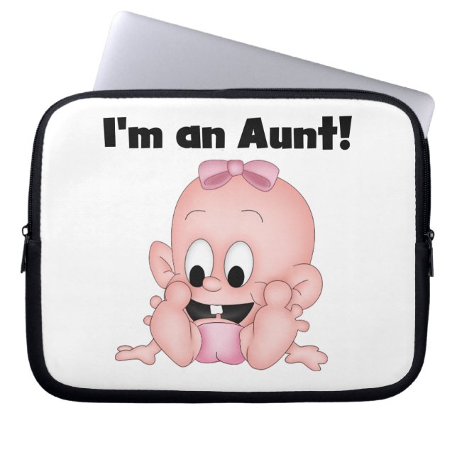 Tante New Niece T - Shirt und Geschenke Laptopschutzhülle (Vorderseite)