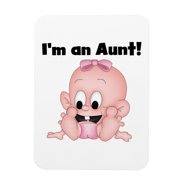 Tante New Niece T - Shirt und Geschenke Magnet (Vertikal)