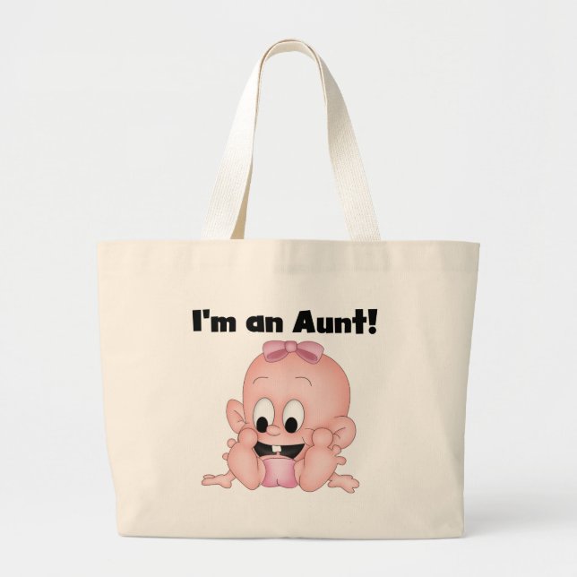 Tante New Niece Tshirts und Geschenke Jumbo Stoffbeutel (Vorne)