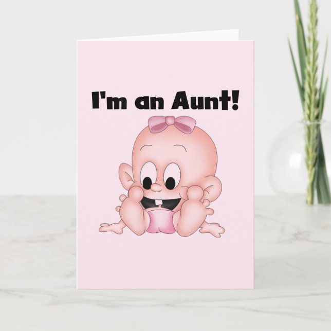 Tante New Niece Tshirts und Geschenke Karte (Vorderseite)