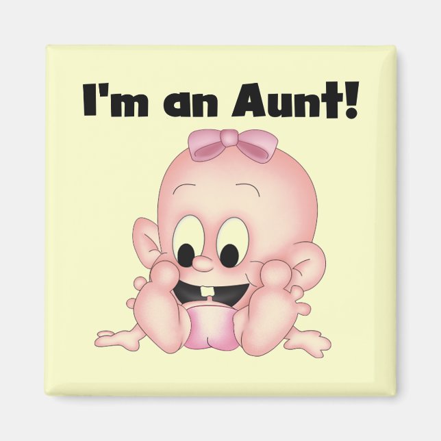 Tante New Niece Tshirts und Geschenke Magnet (Vorne)