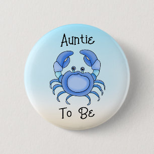 Tante Niedlicher Fisch unter Meer Button