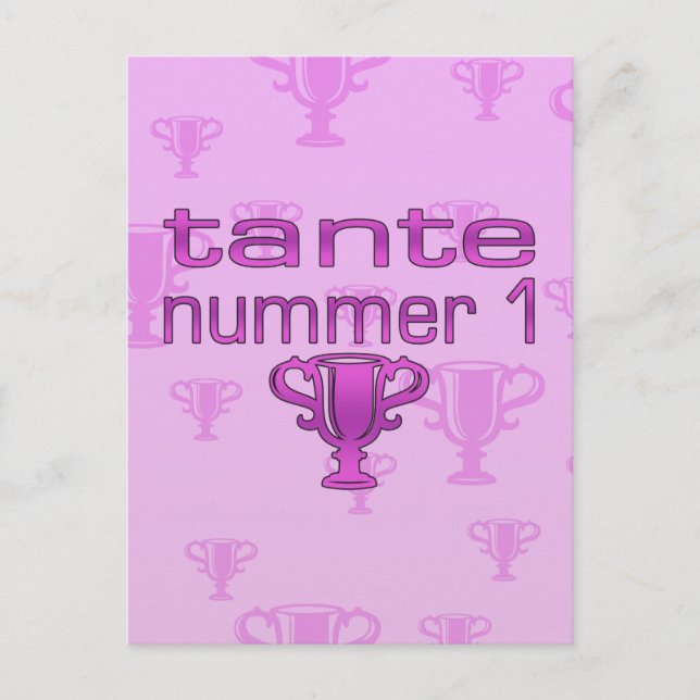 Tante Nummer 1 Postkarte (Vorderseite)
