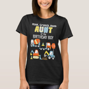 Tante of the Birthday Boy Construction Truck P T-Shirt