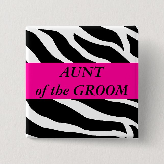 Tante Of The Groom Button (Vorderseite)