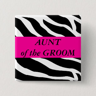 Tante Of The Groom Button
