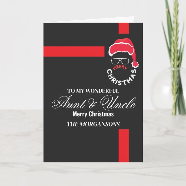 Tante / Onkel Frohe Weihnachten (Vorderseite)