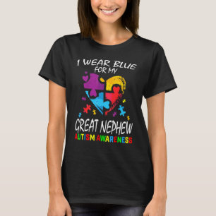 Tante Onkel ich trage Blau für meinen großen Nephe T-Shirt