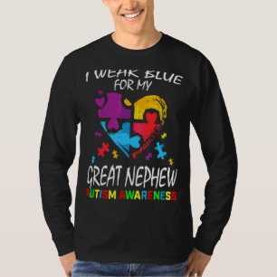 Tante Onkel ich trage Blau für meinen großen Nephe T-Shirt