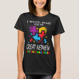 Tante Onkel ich trage Blau für meinen großen Nephe T-Shirt