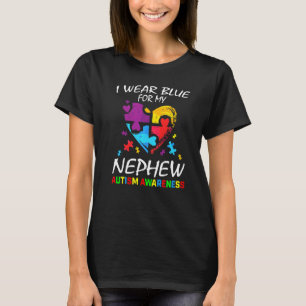 Tante Onkel ich trage Blau für meinen Nephew Autis T-Shirt