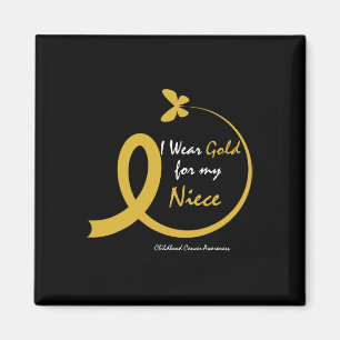 Tante Onkel tragen Gold für meine Nichte Kindheits Magnet