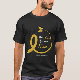 Tante Onkel tragen Gold für meine Nichte Kindheits T-Shirt